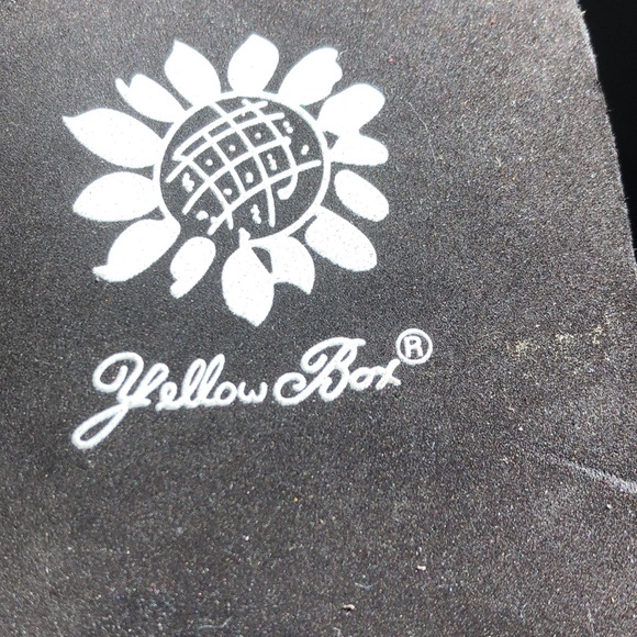 Yellow Box brown two strap slip on sandals size 10 - Picture 2 of 5